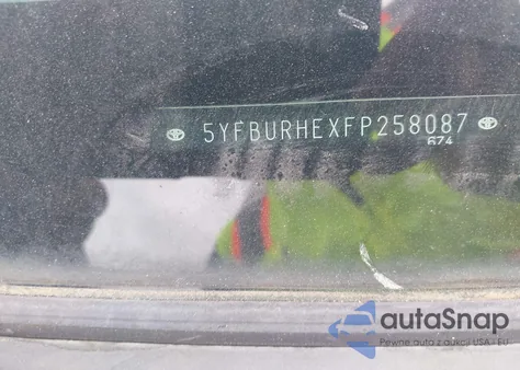 2015 Toyota Corolla Le из США, поврежденный, VIN 5YFBURHEXFP258087